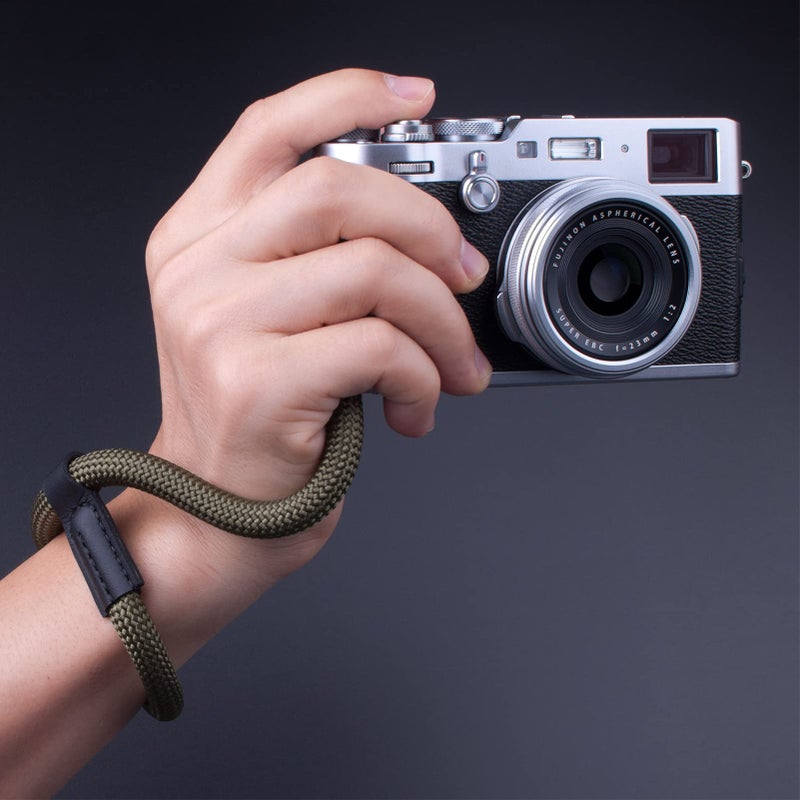 VKO Camera Wrist Strap, Rope Camera Strap Wrist for DSLR SLR Mirrorless Cameras Hand Strap Black Green - Image 2
